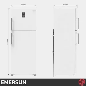 یخچال فریزر 18 فوت فریزر بالا امرسان مدل EMERSUN CB18H