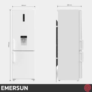 یخچال فریزر 20 فوت فریزر بالا امرسان مدل EMERSUN SAMI46 CB46L | رنگ سفید