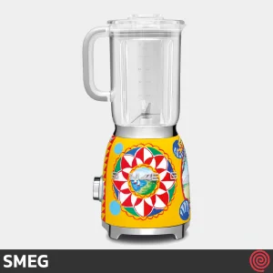 مخلوط کن تک کاره اسمگ مدل Smeg BLF01DG | طرح دولچه و گابانا رنگ زرد با توان 800 وات
