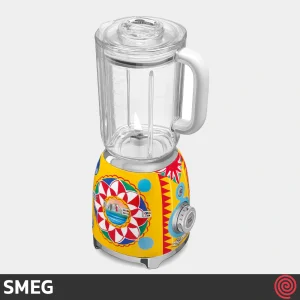 مخلوط کن تک کاره اسمگ مدل Smeg BLF01DG | طرح دولچه و گابانا رنگ زرد با توان 800 وات
