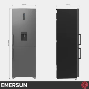 یخچال فریزر 22 فوت فریزر پایین امرسان مدل EMERSUN CB22IOT | هوشمند و رنگ تیتانیوم