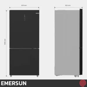 یخچال فریزر 27 فوت فریزر پایین امرسان مدل EMERSUN CB27W4 | الگانت با درب شیشه ای