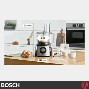 غذاساز 50 کاره بوش مدل Bosch MCM3PM386 | رنگ مشکی با توان 900 وات