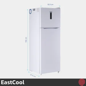 یخچال فریزر 13 فوت فریزر بالا ایستکول مدل EastCool TM-4321 | رنگ سفید