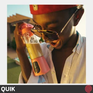 شیکر شارژی کوییک مدل Quik GS-Q5-174941 | رنگ صورتی با توان 120 وات