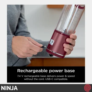 شیکر شارژی نینجا مدل Ninja BC151AO | با رنگ نارنجی زردآلویی