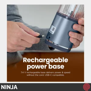 شیکر شارژی نینجا مدل Ninja BC151BM | با رنگ آبی متالیک