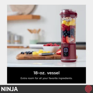 شیکر شارژی نینجا مدل Ninja BC151CR | با رنگ قرمز آلبالویی