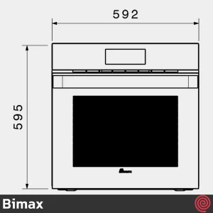 فر توکار برقی بیمکث مدل Bimax ChefX 3106 | ظرفیت 80 لیتر