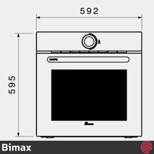 فر توکار برقی بیمکث مدل Bimax ChefX 3103 | ظرفیت 80 لیتر