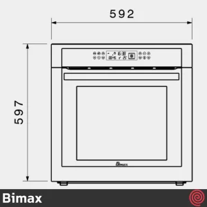 فر توکار برقی بیمکث مدل Bimax 0022E | ظرفیت 80 لیتر