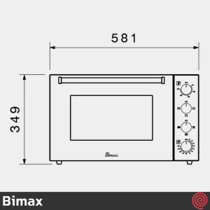 آون توستر 42 لیتری بیمکث مدل Bimax MT001 | دارای 6 برنامه پخت