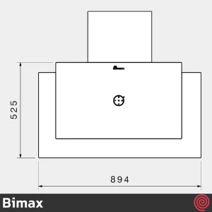 هود مورب بیمکث مدل Bimax 2056 | سایز 90 با موتور 4 دور توربو