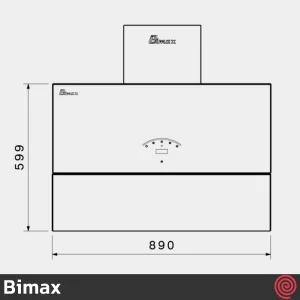 هود مورب بیمکث مدل Bimax 2063 | سایز 90 با موتور 4 دور توربو
