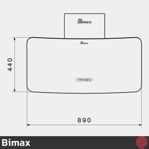 هود مورب بیمکث مدل Bimax 2067 | سایز 90 با موتور 4 دور توربو