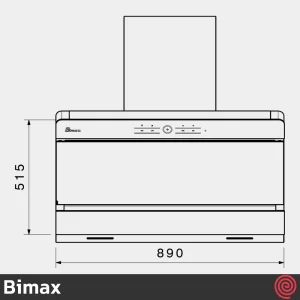 هود مورب بیمکث مدل Bimax 2045 | سایز 90 با موتور 4 دور توربو
