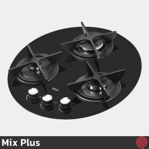 اجاق گاز صفحه ای 3 شعله میکس پلاس مدل Mix Plus 302G | بدنه شیشه ای