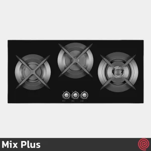 اجاق گاز صفحه ای 3 شعله میکس پلاس مدل Mix Plus CG8301 | بدنه شیشه ای