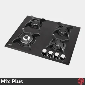 اجاق گاز صفحه ای 4 شعله میکس پلاس مدل Mix Plus 403G | بدنه شیشه ای