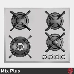 اجاق گاز صفحه ای 4 شعله میکس پلاس مدل Mix Plus 403GW | بدنه شیشه ای
