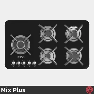 اجاق گاز صفحه ای 5 شعله میکس پلاس مدل Mix Plus IG8509 | بدنه شیشه ای