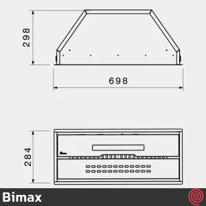 هود مخفی بیمکث مدل Bimax 1105 | سایز 70 با موتور BLDC (اینورتر) ٣٠ دور