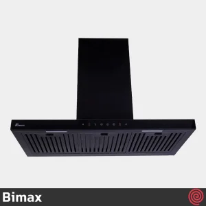 هود شومینه ای بیمکث مدل Bimax 1301 | رنگ مشکی، سایز 90 با موتور توربو 4 دور