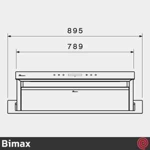 هود آسانسوری بیمکث مدل Bimax 1601 | سایز 90 با موتور 4 دور