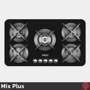 اجاق گاز صفحه ای 5 شعله میکس پلاس مدل Mix Plus IG503 | بدنه شیشه ای