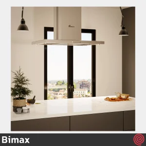 هود جزیره ای بیمکث مدل Bimax 116 | سایز 90 با موتور توربو 4 دور