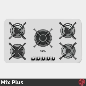 اجاق گاز صفحه ای 5 شعله میکس پلاس مدل Mix Plus IG8517 | بدنه شیشه ای
