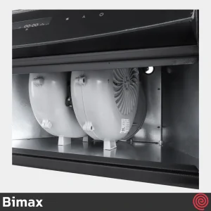 هود مخفی بیمکث مدل Bimax 2052 | رنگ مشکی، سایز 70 با موتور توربو 4 دور