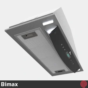 هود مخفی بیمکث مدل Bimax 2052 | رنگ استیل، سایز 70 با موتور توربو 4 دور