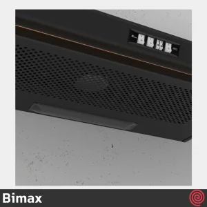 هود زیر‌ کابینتی بیمکث مدل Bimax 4002 | رنگ مشکی، سایز 80 با موتور 3 دور