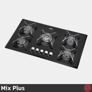 اجاق گاز صفحه ای 5 شعله میکس پلاس مدل Mix Plus CG8505 | بدنه شیشه ای
