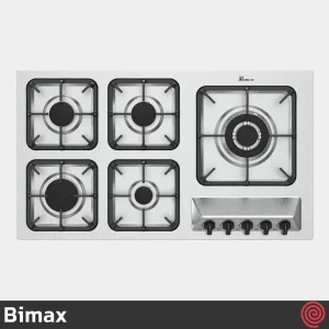 اجاق گاز صفحه ای 5 شعله بیمکث مدل Bimax 5079 | بدنه استیل