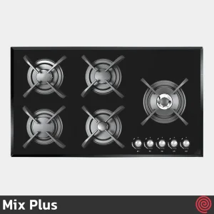 اجاق گاز صفحه ای 5 شعله میکس پلاس مدل Mix Plus CG8507 | بدنه شیشه ای