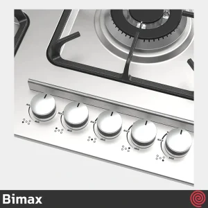اجاق گاز صفحه ای 5 شعله بیمکث مدل Bimax 5084 | بدنه استیل