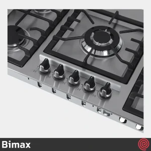 اجاق گاز صفحه ای 5 شعله بیمکث مدل Bimax 5088 | بدنه استیل