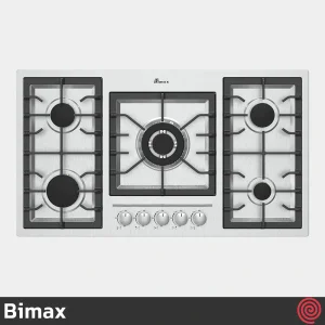 اجاق گاز صفحه ای 5 شعله بیمکث مدل Bimax 5088 | بدنه استیل