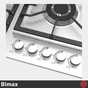 اجاق گاز صفحه ای 5 شعله بیمکث مدل Bimax 5088 | بدنه استیل