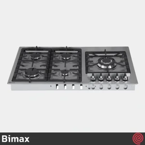 اجاق گاز صفحه ای 5 شعله بیمکث مدل Bimax 5089 | بدنه استیل