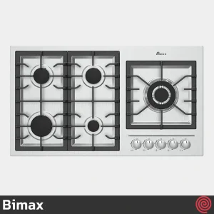 اجاق گاز صفحه ای 5 شعله بیمکث مدل Bimax 5089 | بدنه استیل