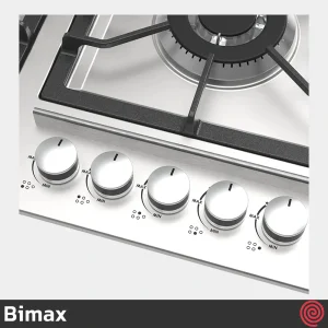 اجاق گاز صفحه ای 5 شعله بیمکث مدل Bimax 5089 | بدنه استیل
