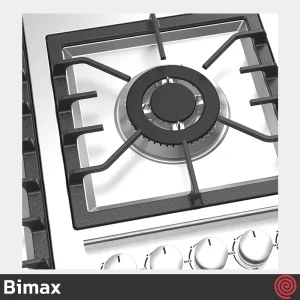 اجاق گاز صفحه ای 5 شعله بیمکث مدل Bimax 5089 | بدنه استیل