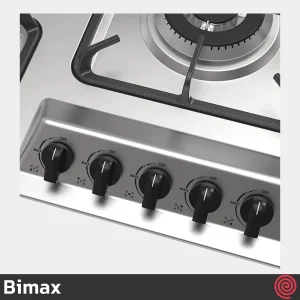 اجاق گاز صفحه ای 5 شعله بیمکث مدل Bimax 5098 | بدنه استیل