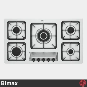 اجاق گاز صفحه ای 5 شعله بیمکث مدل Bimax 5098 | بدنه استیل