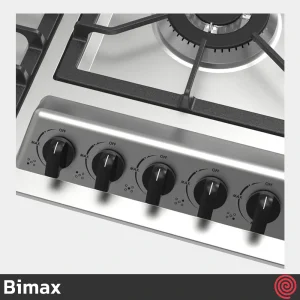 اجاق گاز صفحه ای 5 شعله بیمکث مدل Bimax 5099 | بدنه استیل