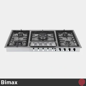 اجاق گاز صفحه ای 5 شعله بیمکث مدل Bimax 5099 | بدنه استیل