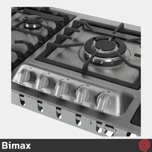 اجاق گاز صفحه ای 5 شعله بیمکث مدل Bimax 5099 | بدنه استیل